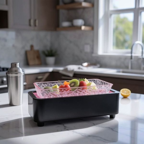 Pink LED Fruit Platter Stand - additional product view