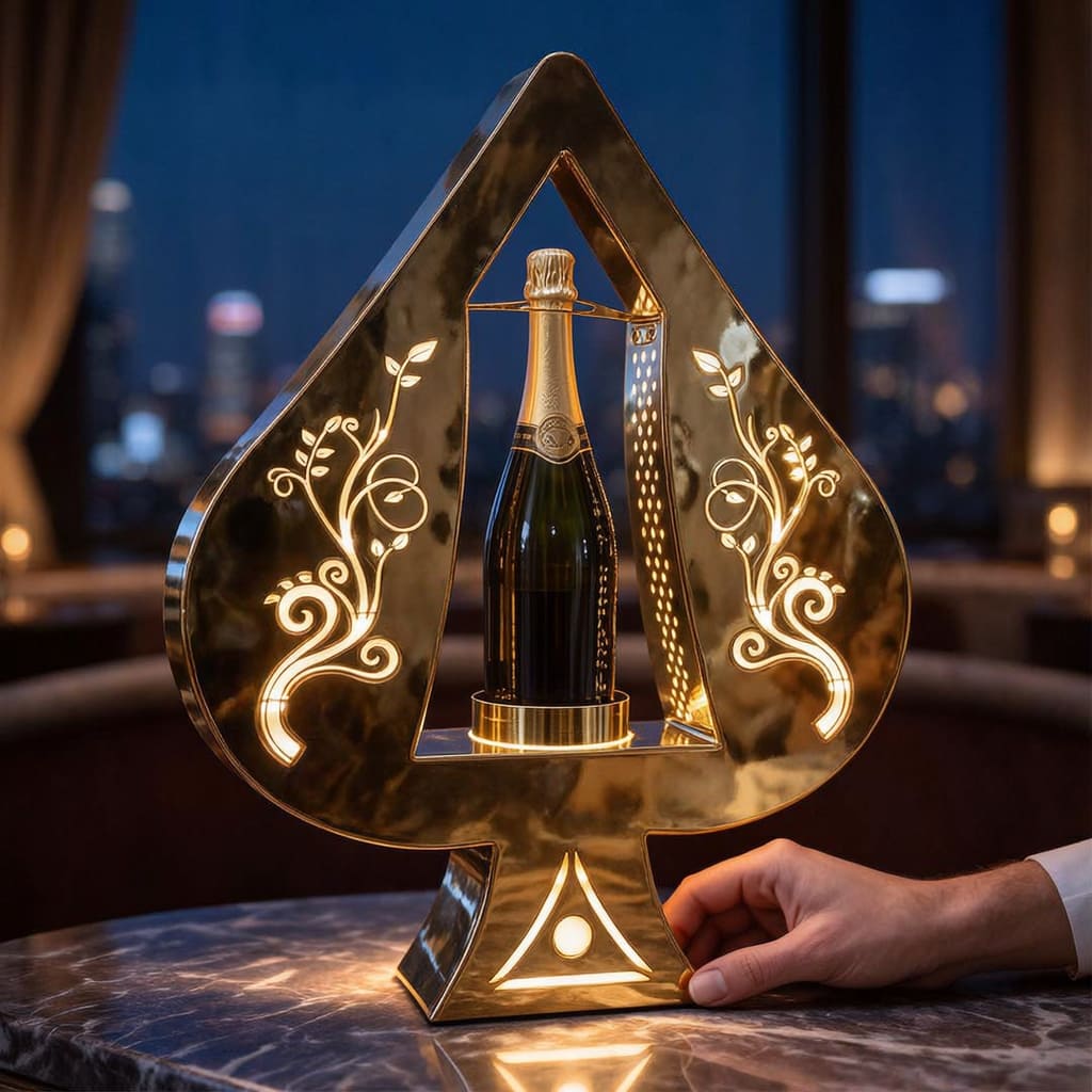 Golden Spade A LED Wine Stand - additional product view