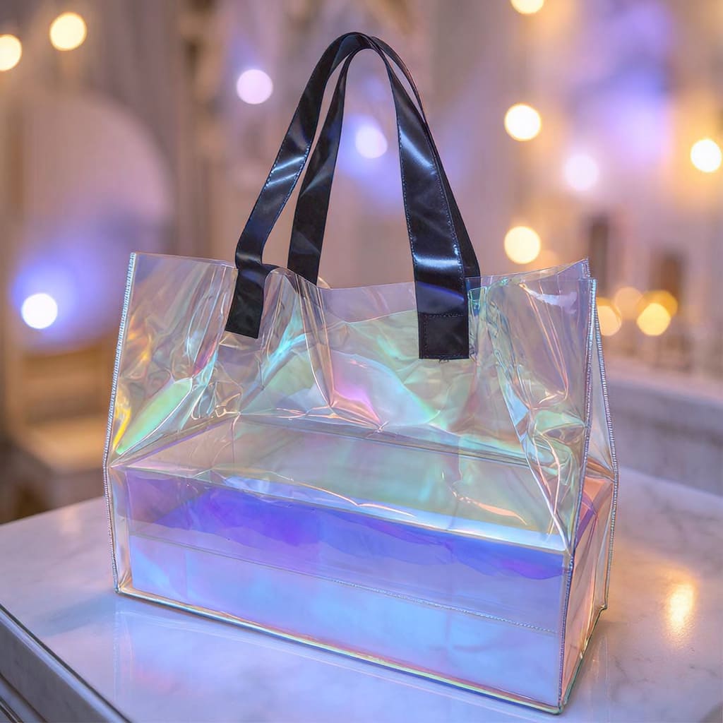 Holographic PVC Bar Tote Bag - additional product view