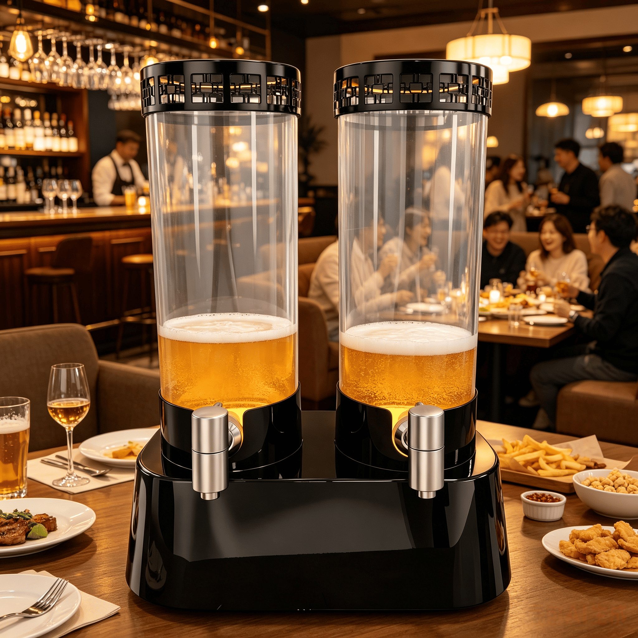 Dual Tank LED Drink Dispenser - additional product view